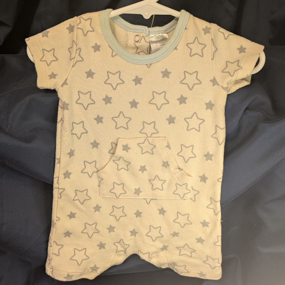 Star Patterned Baby Romper